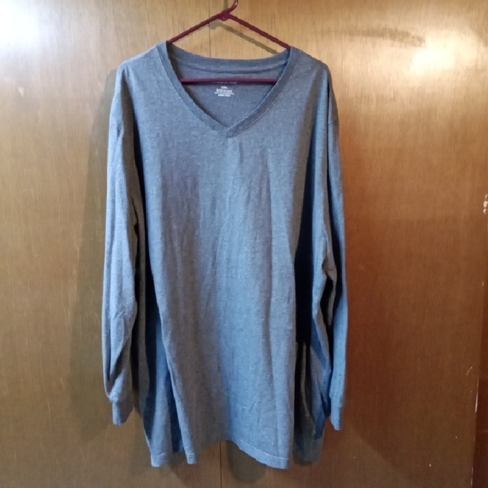 Harbor Bay Charcoal V-Neck Long Sleeved Shirt